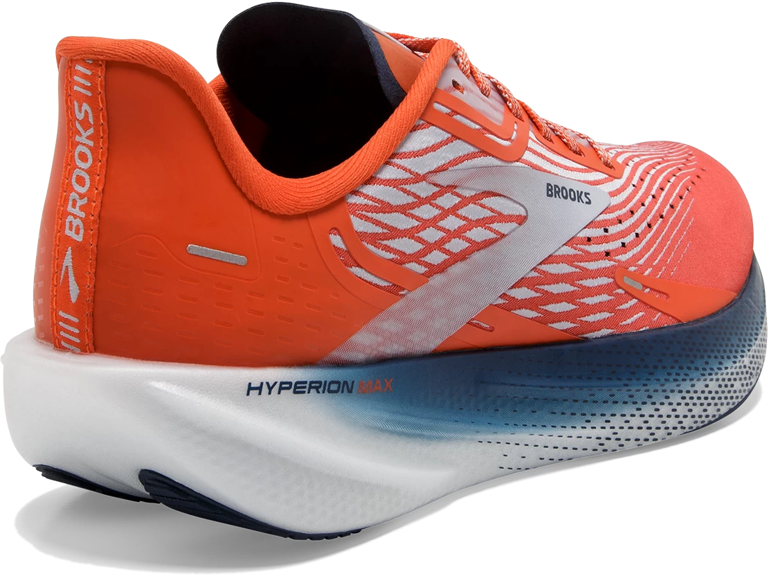 BROOKS Men’s Hyperion Max (887 - Cherry Tomato/Arctic Ice/Titan) - Image 4