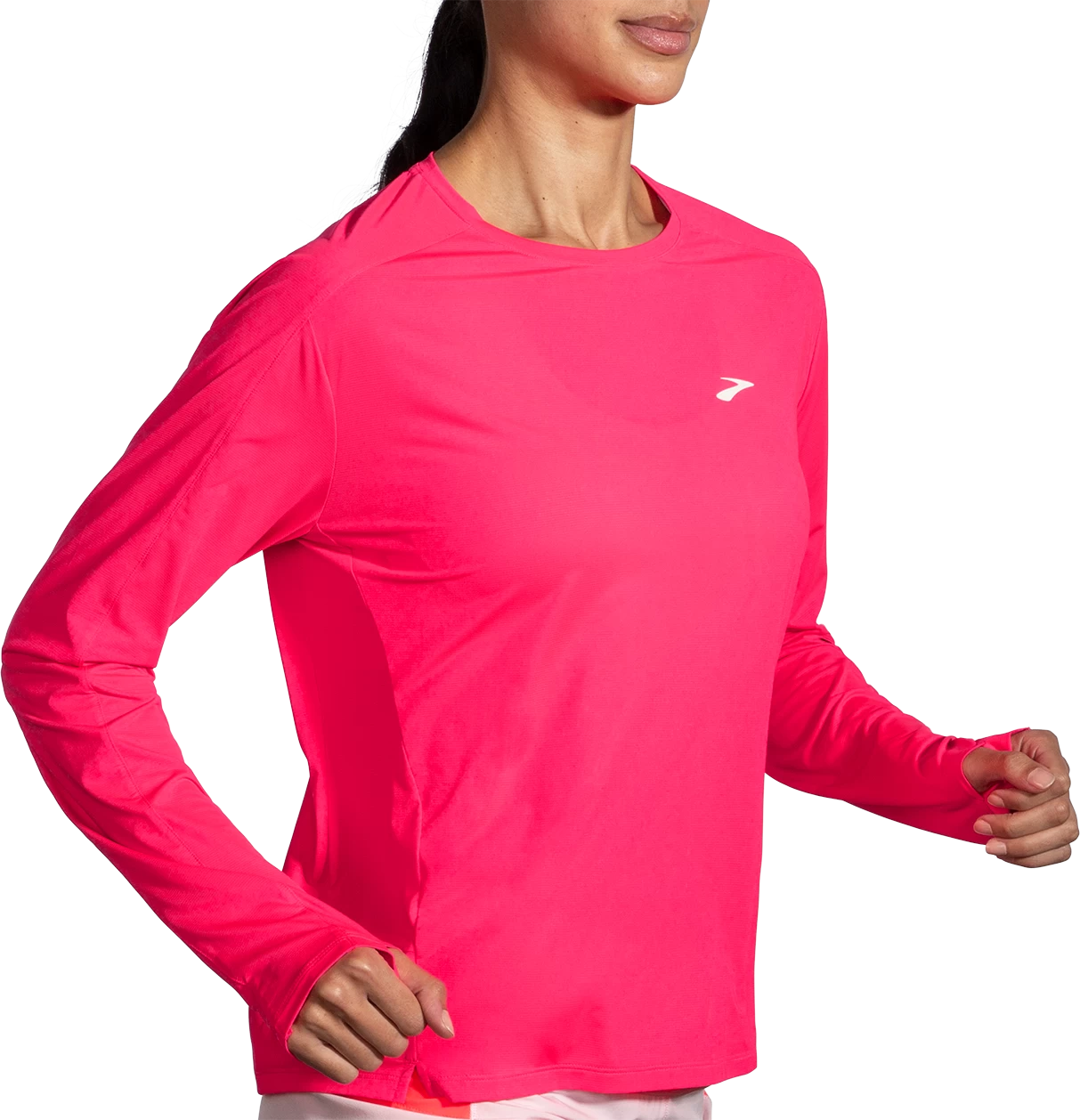 BROOKS Women's Sprint Free Long Sleeve 2.0 (620 - Hyper Pink) - Image 2
