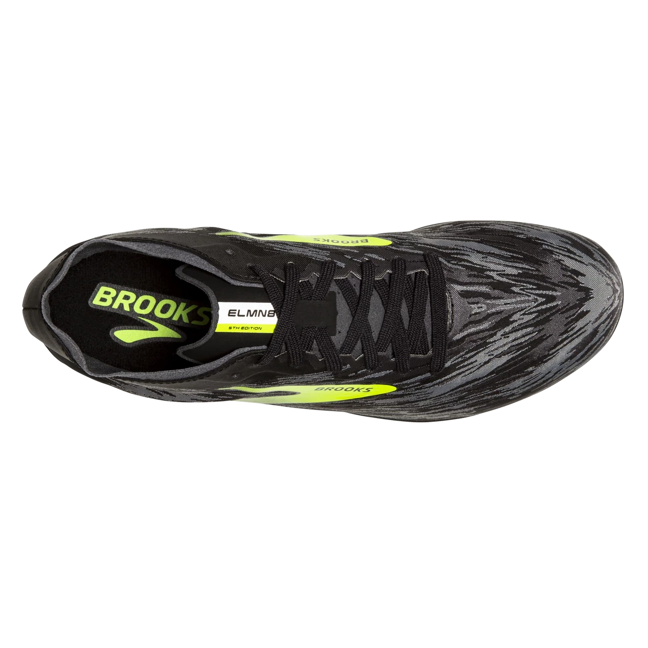 BROOKS Unisex ELMN8 V5 (081 - Black/Grey/Nightlife) - Image 5
