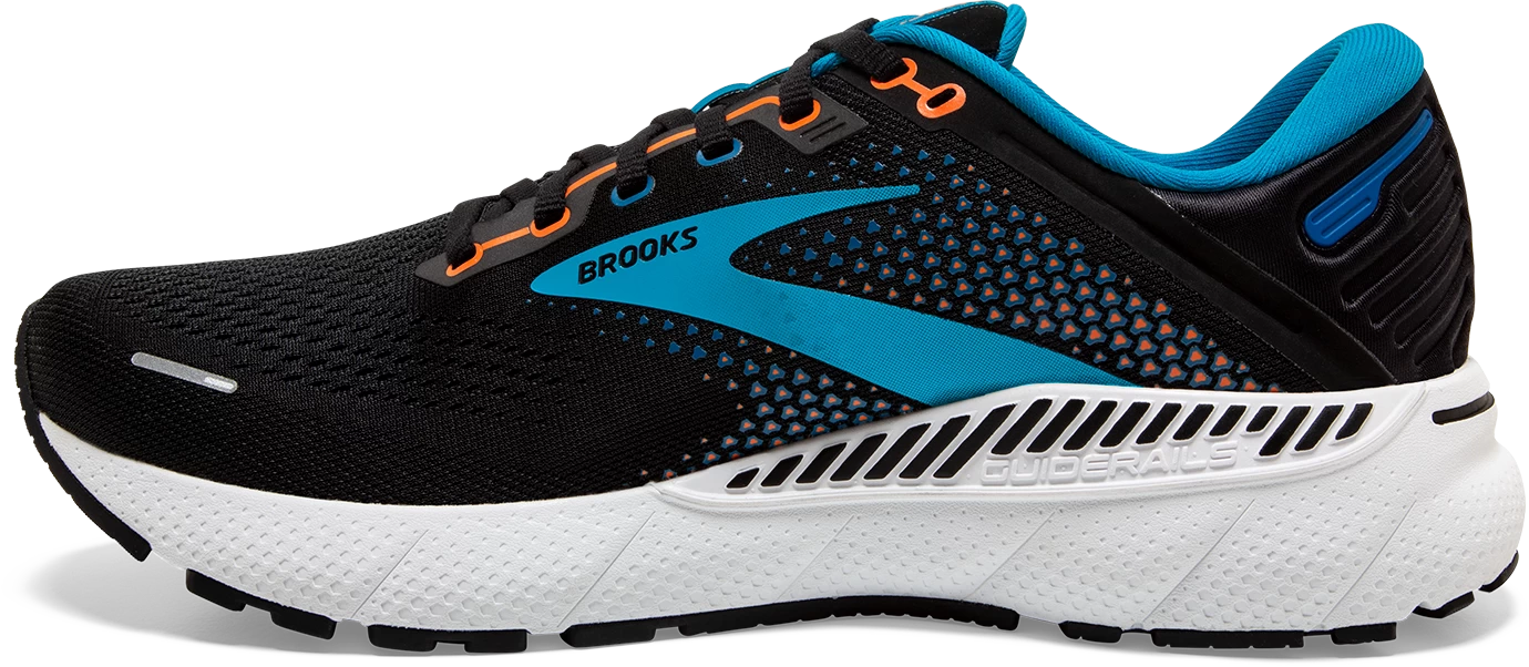 BROOKS Men's Adrenaline GTS 22 (034 - Black/Blue/Orange) - Image 2