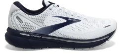 BROOKS Men's Ghost 14 (190 - White/Grey/Navy)