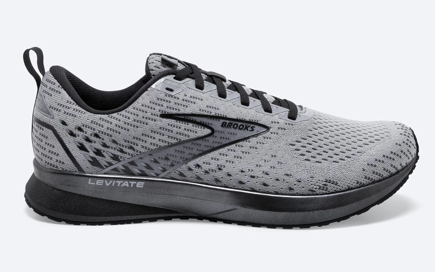 BROOKS Men's Levitate 5 (096 - Grey/Blackened Pearl/Black)