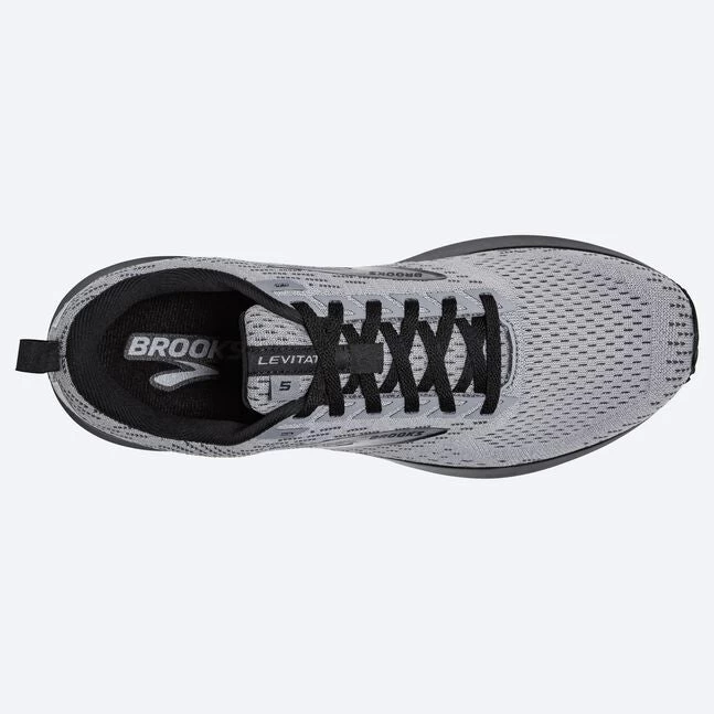 BROOKS Men's Levitate 5 (096 - Grey/Blackened Pearl/Black) - Image 3