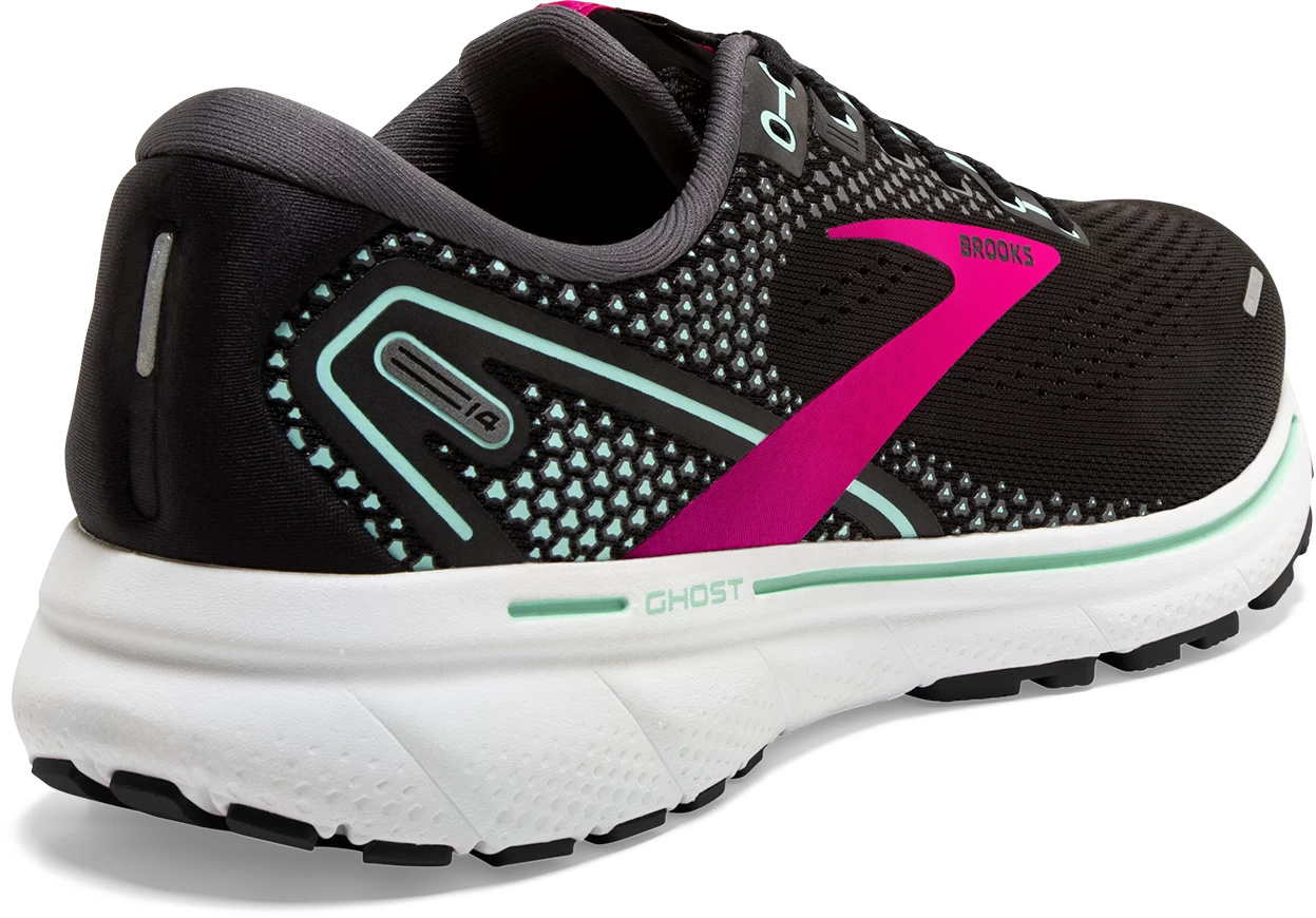 BROOKS Women's Ghost 14 (013 - Black/Pink/Yucca) - Image 4