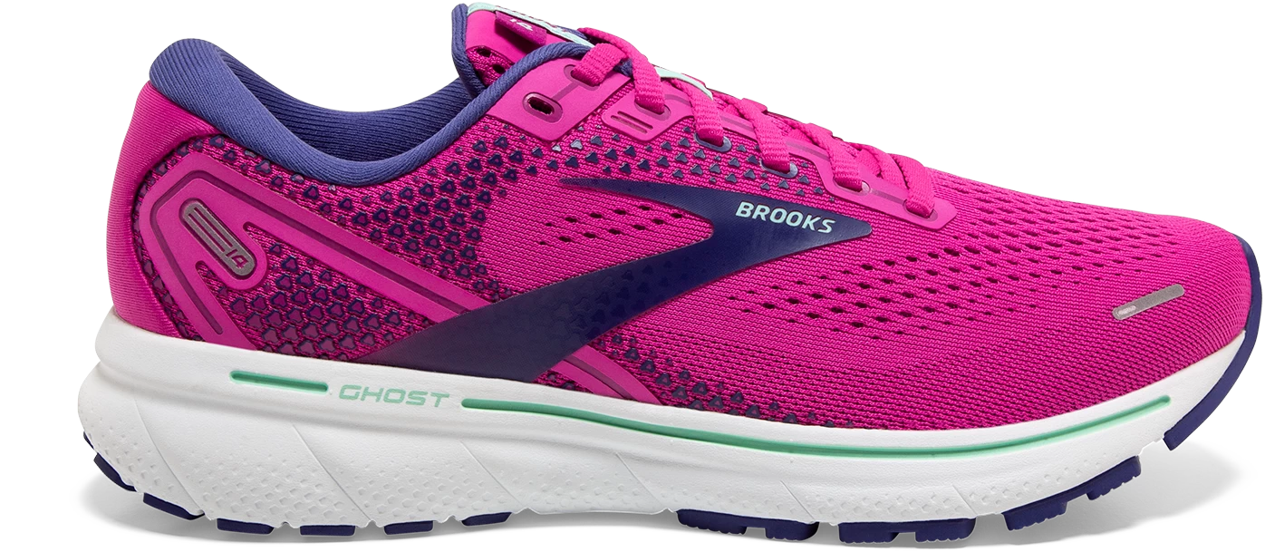 BROOKS Women's Ghost 14 (612 - Fuchsia/Yucca/Navy)