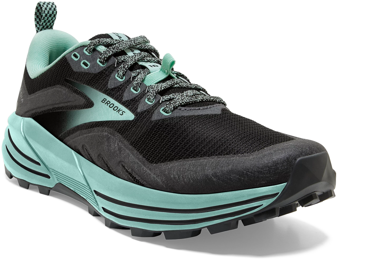 BROOKS Women's Cascadia 16 (049 - Black/Ebony/Yucca) - Image 3