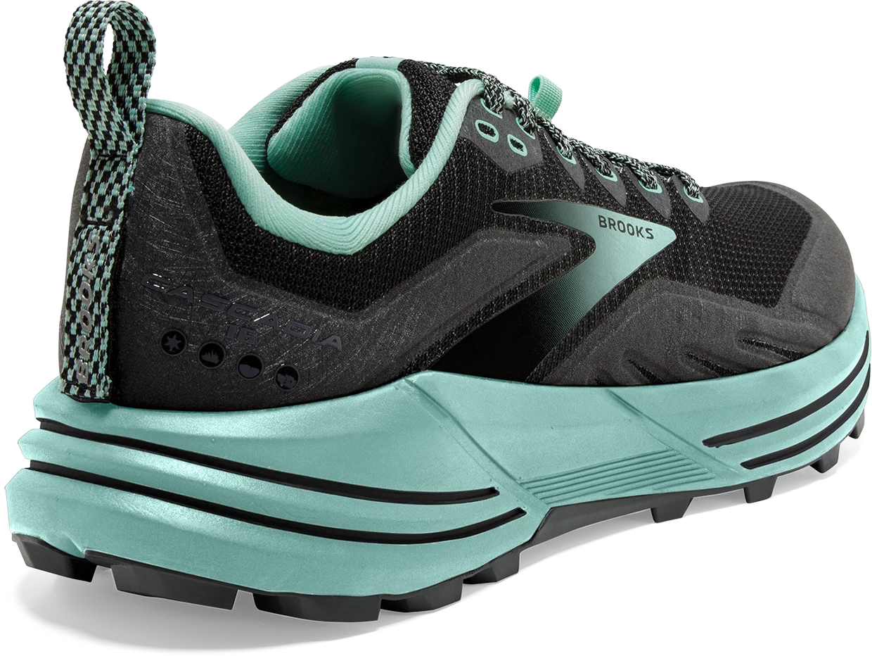 BROOKS Women's Cascadia 16 (049 - Black/Ebony/Yucca) - Image 4