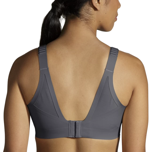 BROOKS Women's Scoopback Run Bra 2.0 (081 - Asphalt) - Image 3