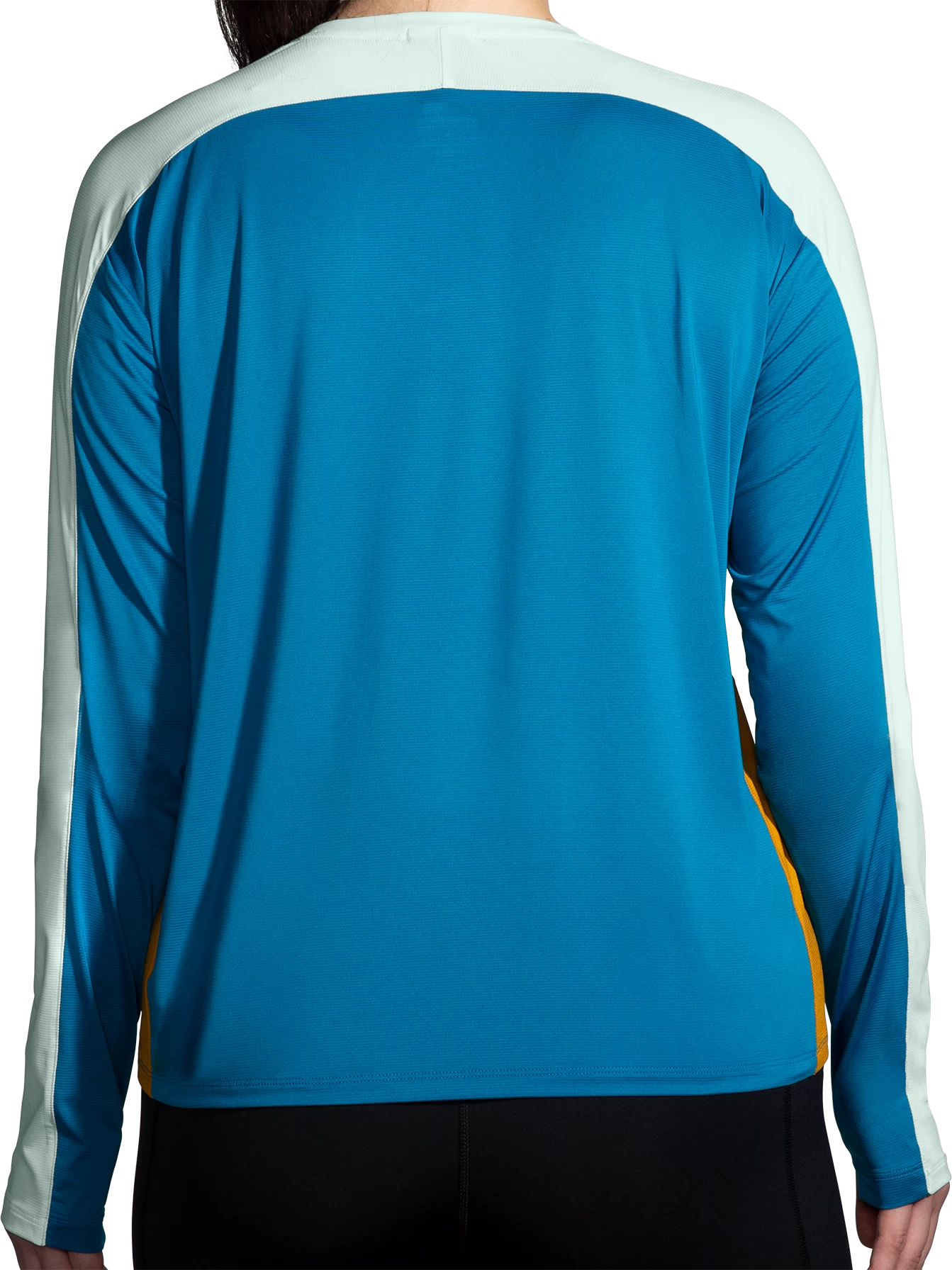 BROOKS Women's Sprint Free Long Sleeve 2.0 (433 - Pacific/Lightest Sky/Ochre) - Image 2