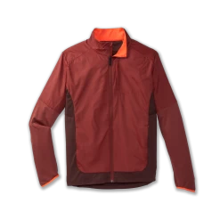BROOKS Men’s Fusion Hybrid Jacket (681 - Copper/Run Raisin)