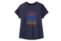 Women's Brooks Distance Graphic Short Sleeve - 221469-459