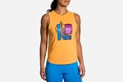 Women's Brooks Distance Graphic Tank 221470-766