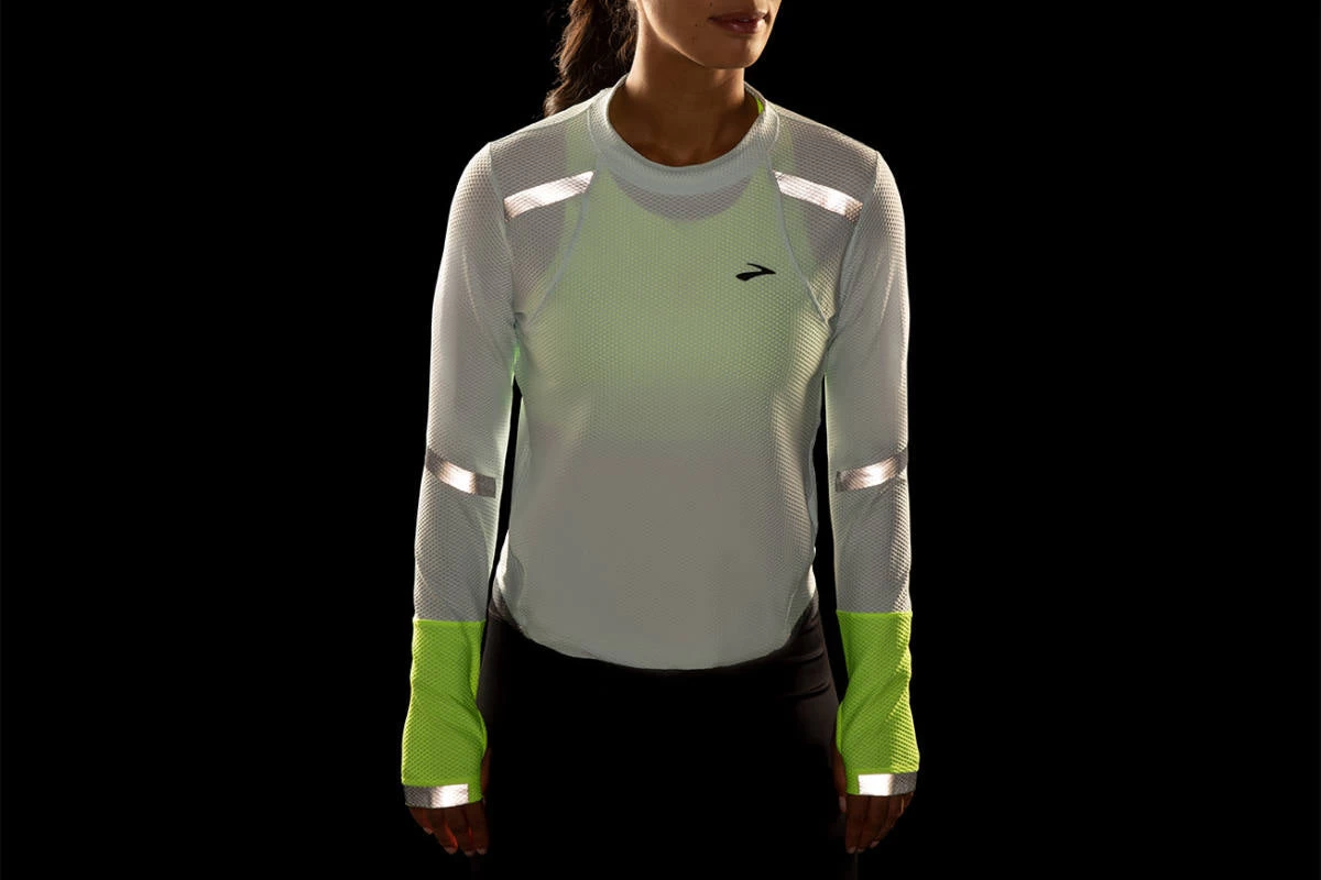 Women's Brooks Carbonite Long Sleeve Run Visible Collection - 221494-041 - Image 2
