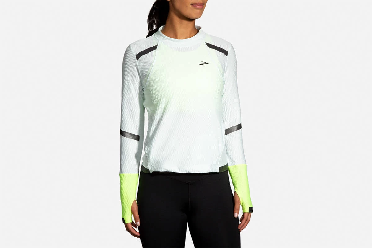 Women's Brooks Carbonite Long Sleeve Run Visible Collection - 221494-041 - Image 3