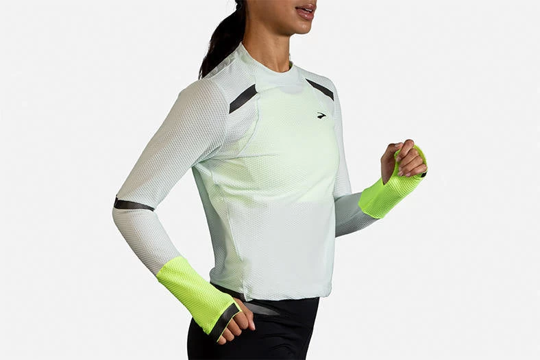 Women's Brooks Carbonite Long Sleeve Run Visible Collection - 221494-041 - Image 6