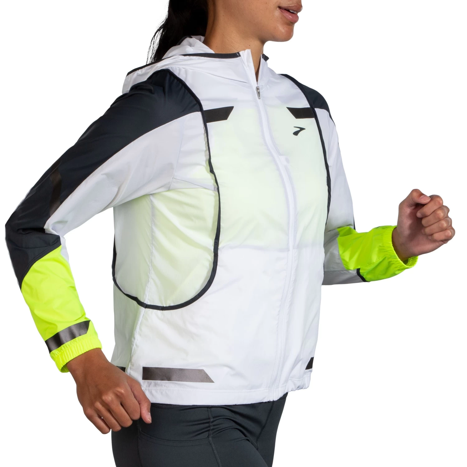 Women's Brooks Run Visible Convertible Jacket - 221560-134 - Image 3