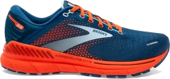 BROOKS Men's Adrenaline GTS 22 (404 - Blue/Light Blue Orange)