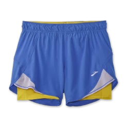 BROOKS Women's Chaser 5" 2-in-1 Short (414 - Bluetiful/Golden Hour)