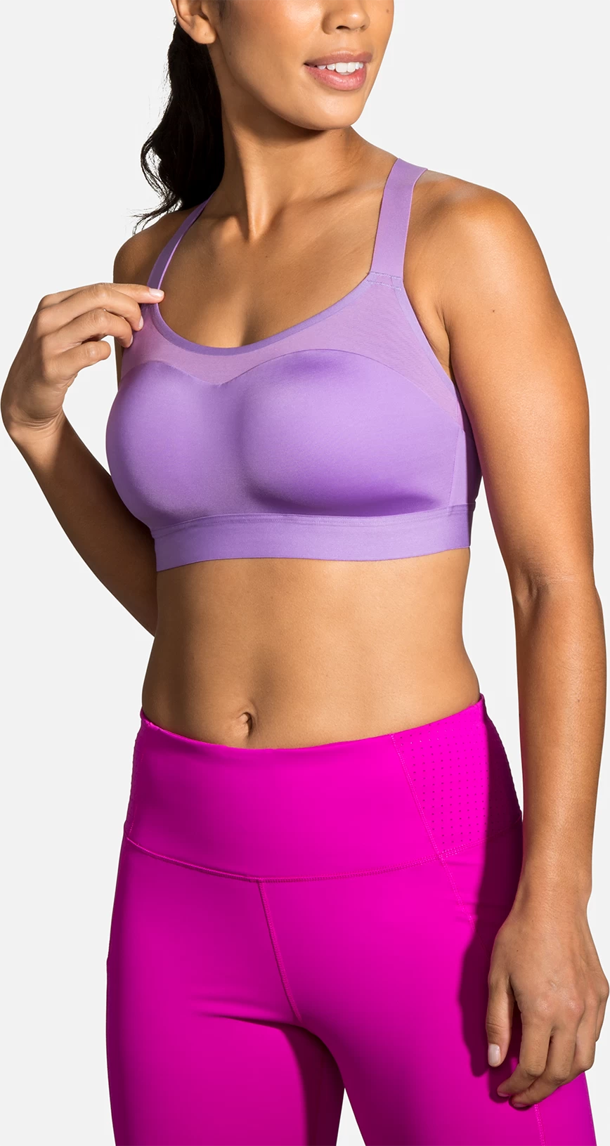 BROOKS Women’s Dare Racerback Run Bra (562 - Heliotrope) - Image 6