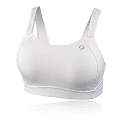 BROOKS Women's Fiona Run Bra (White)