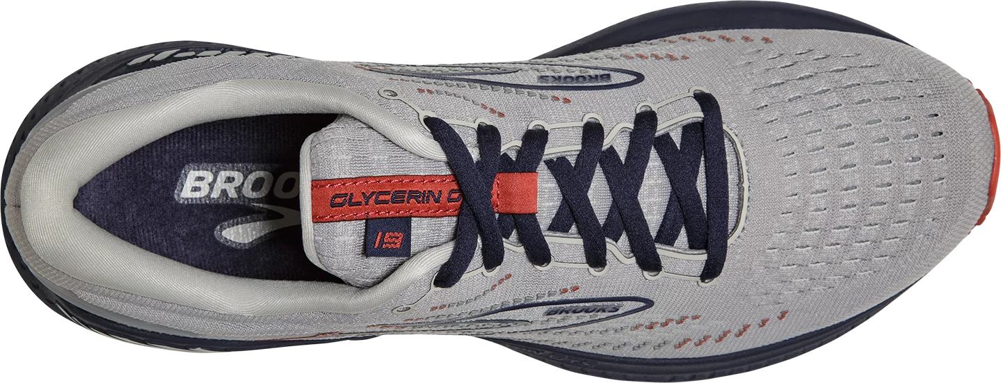 BROOKS Men's Glycerin GTS 19 (002 - Grey/Alloy/Peacoat) - Image 6