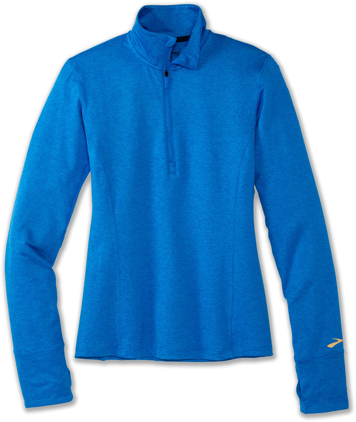 BROOKS Women's Dash 1/2 Zip (437 - Heather/Blue Bolt)