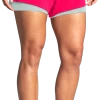 BROOKS Women's Moment 5" 2-in-1 Short (631 - Hyper Pink/Cool Mint)