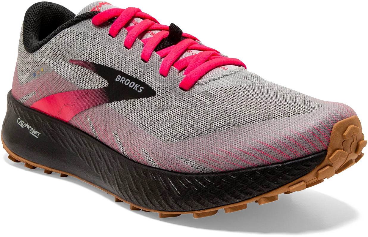 BROOKS Women's Catamount (098 - Alloy/Pink/Black) - Image 3