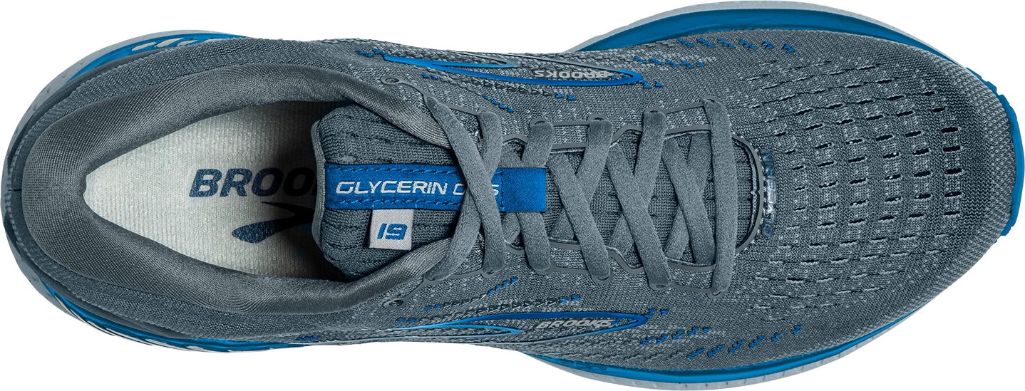 BROOKS Men's Glycerin GTS 19 (095 - Quarry/Grey/Dark Blue) - Image 4