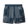 BROOKS Men's Sherpa 7" Short (406 - Indigo Rush Altitude Print)