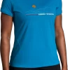 Women's Distance Short Sleeve 2.0 (487 - Pacific/Brooks Mountain Run)