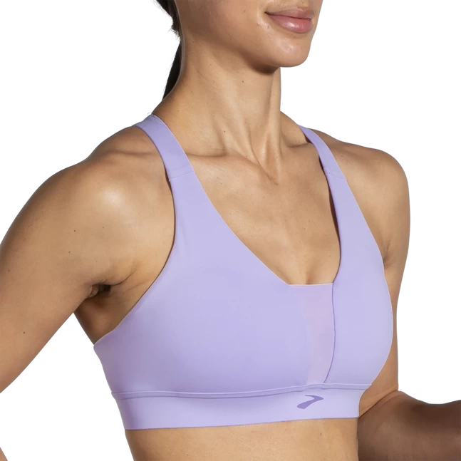 BROOKS Women's Drive Plunge Run Bra (554 - Violet Dash) - Image 4