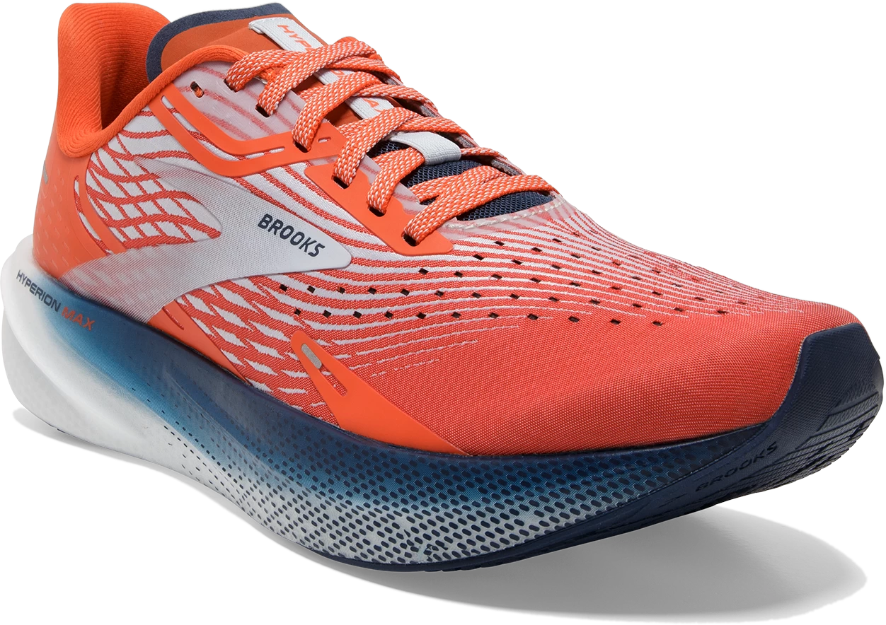 BROOKS Men’s Hyperion Max (887 - Cherry Tomato/Arctic Ice/Titan) - Image 3