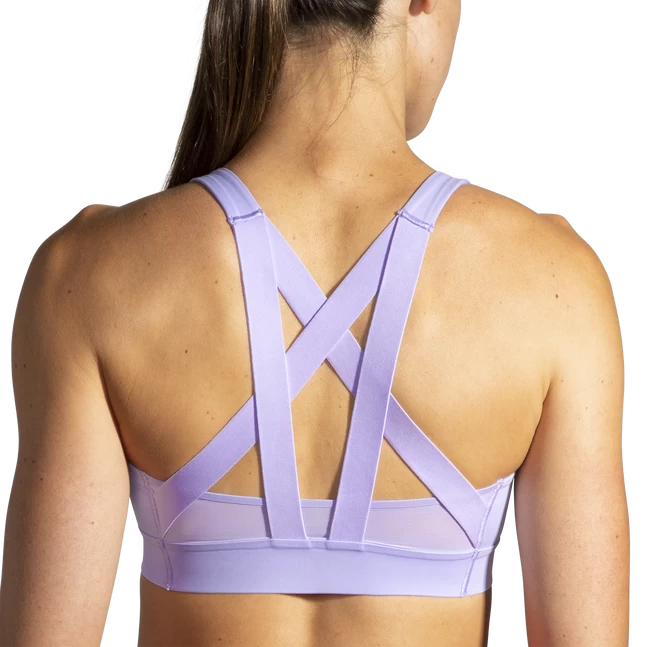 BROOKS Women's Drive Plunge Run Bra (554 - Violet Dash) - Image 3