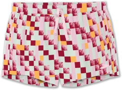 BROOKS Women's Moment 5" Shorts (128 - Pace Check Print)