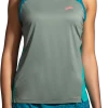 BROOKS Women's Sprint Free Tank 2.0 (367 - Dark Pebble/Lagoon/Nile Green)